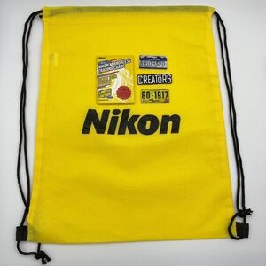 NEW Nikon yellow string bag mirrorless trading cards black yellow stickers